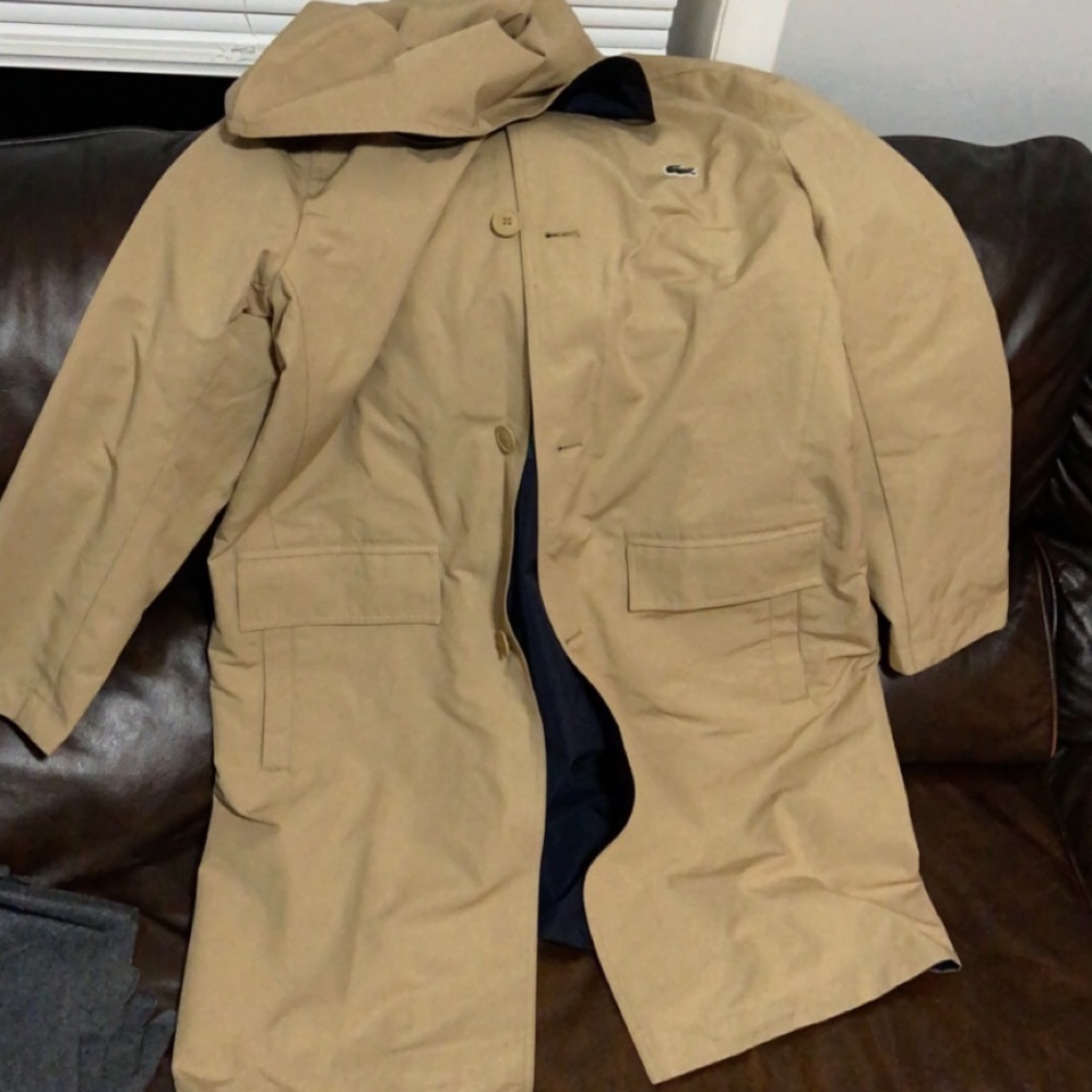 Lacoste Pea Coat Size Large Brand New Tag Still On Jacket